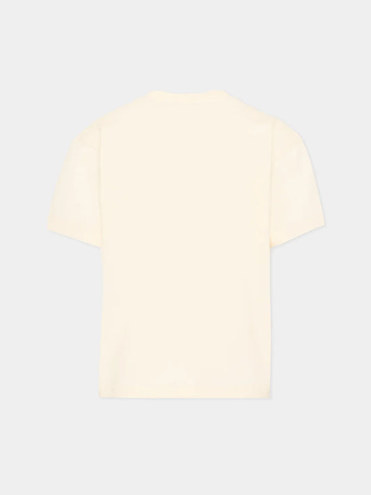 Palm Angels t-shirt avorio stampa orso