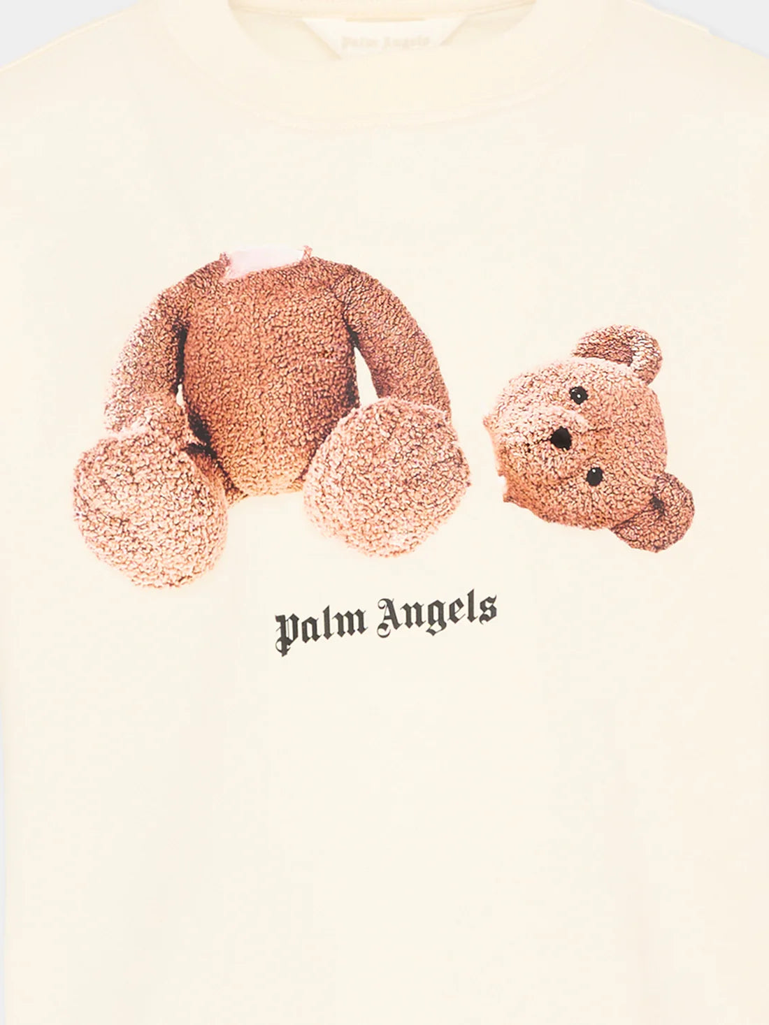 Palm Angels t-shirt avorio stampa orso