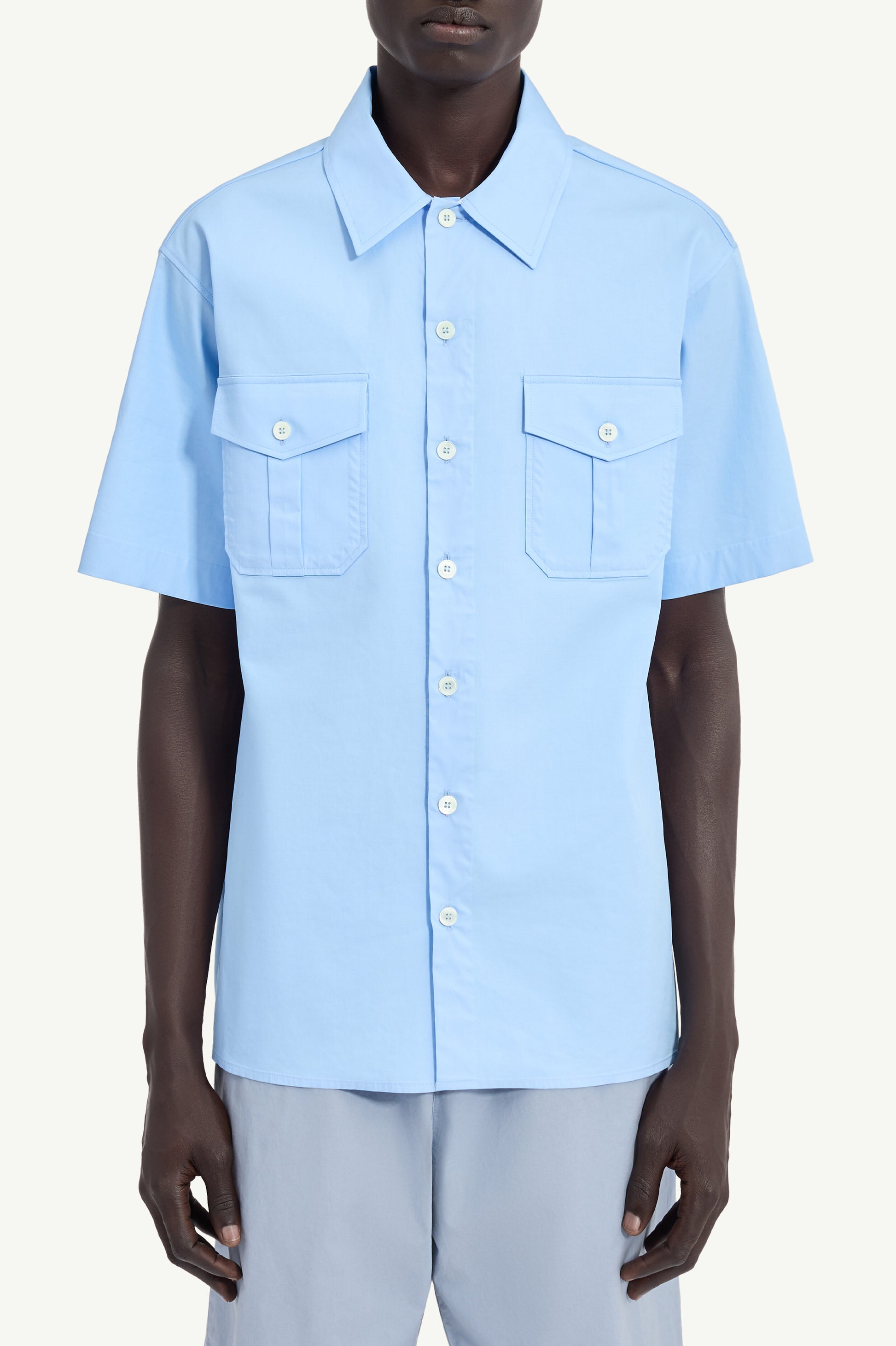 margiela blue shirt sleaveless