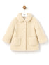 Il Gufo Cappotto in faux fur miele con colletto tondo