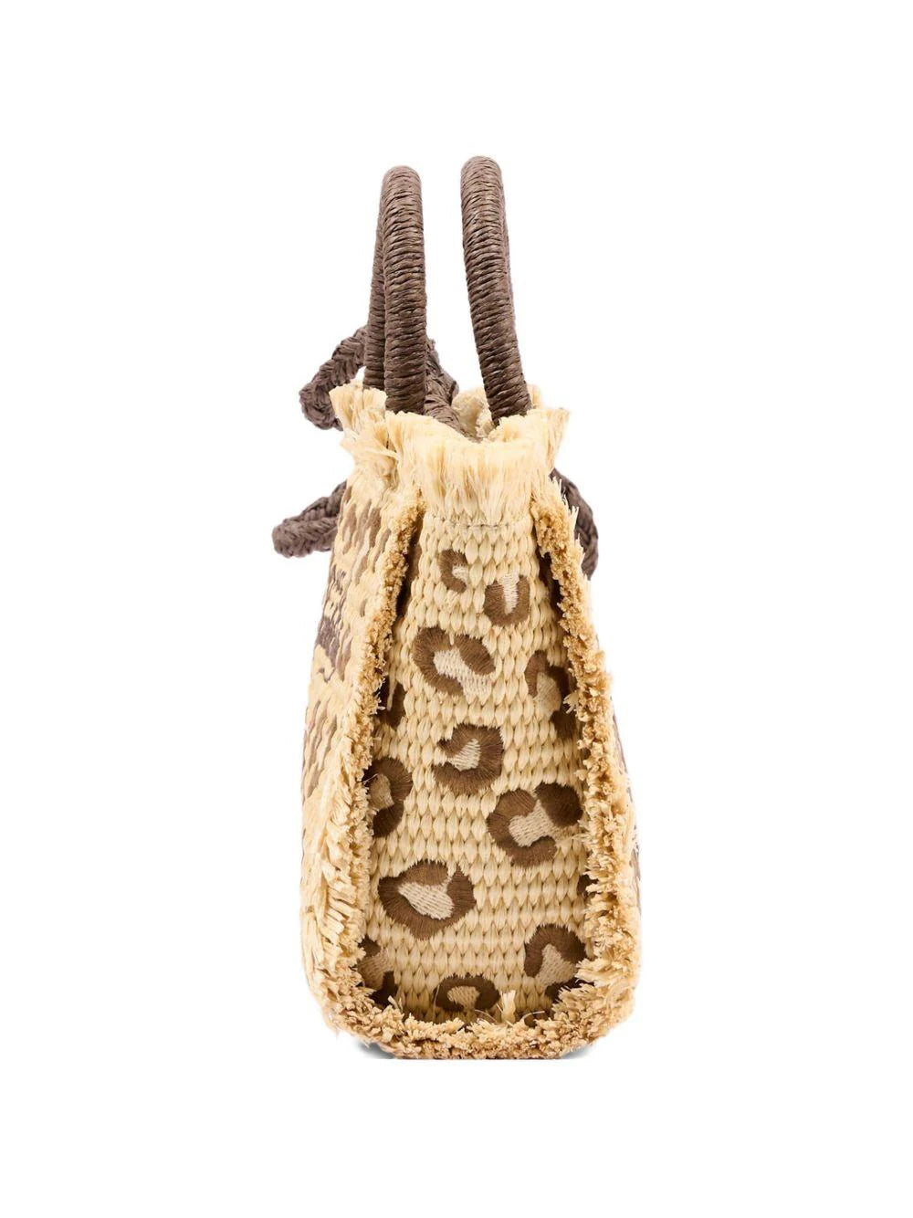 MC2 Saint Barth Borsa Vanity mini leopard paglia