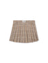 MC2 Saint Barth Gonna in flanella tartan beige e marrone