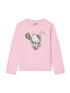 MC2 Saint Barth T-shirt rosa a maniche lunghe con Hello Kitty tennista