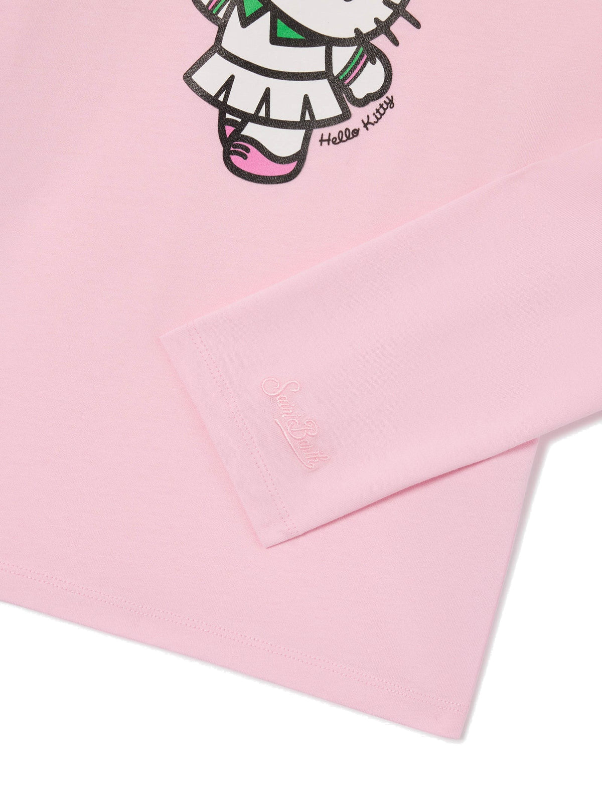 MC2 Saint Barth T-shirt rosa a maniche lunghe con Hello Kitty tennista