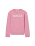 MC2 Saint Barth Maglia girocollo rosa con scritta Monella