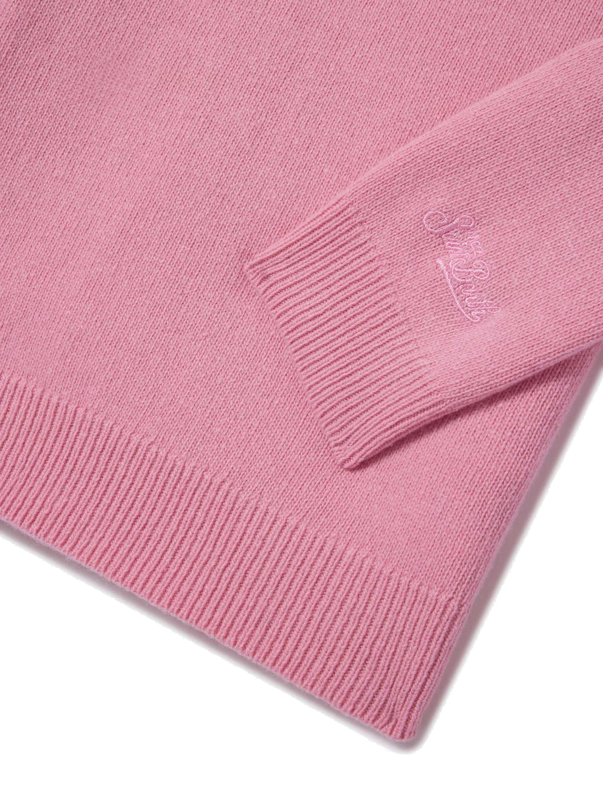 MC2 Saint Barth Maglia girocollo rosa con scritta Monella