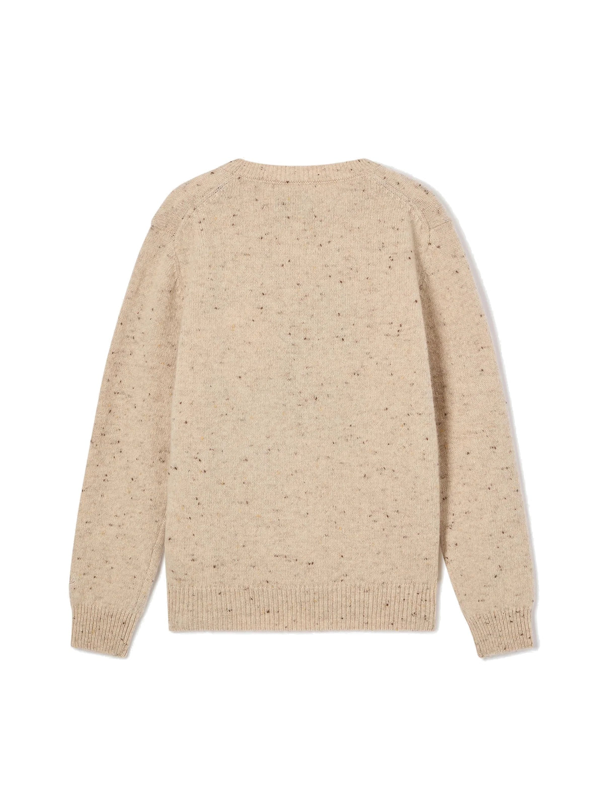 MC2 Saint Barth Maglia girocollo beige in Donegal con cavallo e ricamo My Only Love