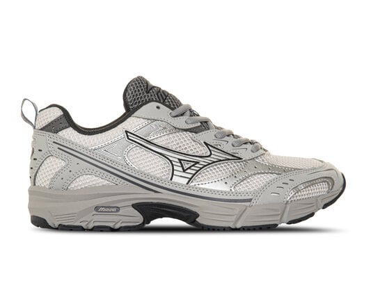 Mizuno MXR sneakers donna tela bianca con dettagli argento e antracite