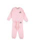 MOSCHINO Tuta rosa in felpa con Teddy Bear