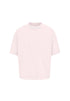 Palm Angels T-shirt rosa cropped con maxi logo sul retro