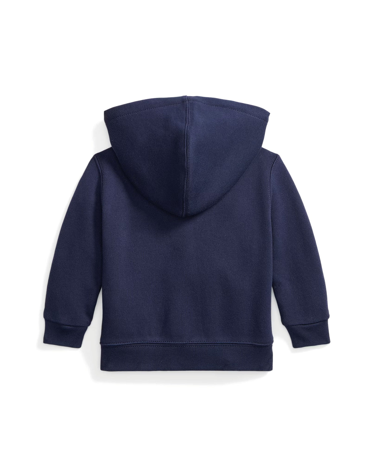 Polo Ralph Lauren Felpa neonato blu con zip e cappuccio