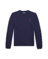 Polo Ralph Lauren Maglione blu a trecce in lana e cashmere