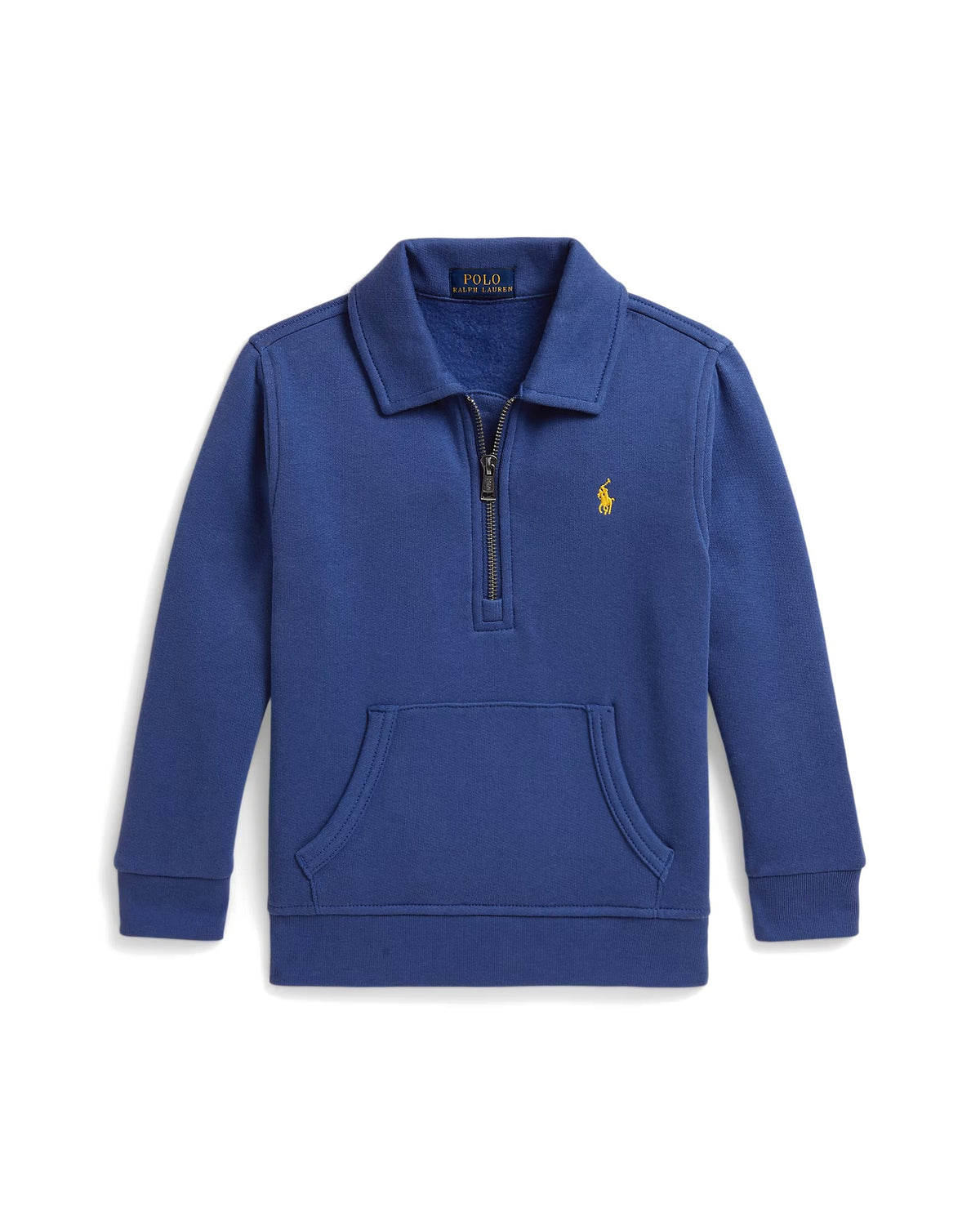 Polo Ralph Lauren Felpa royal con colletto e mezza zip