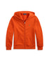 Polo Ralph Lauren Felpa arancione con zip e cappuccio