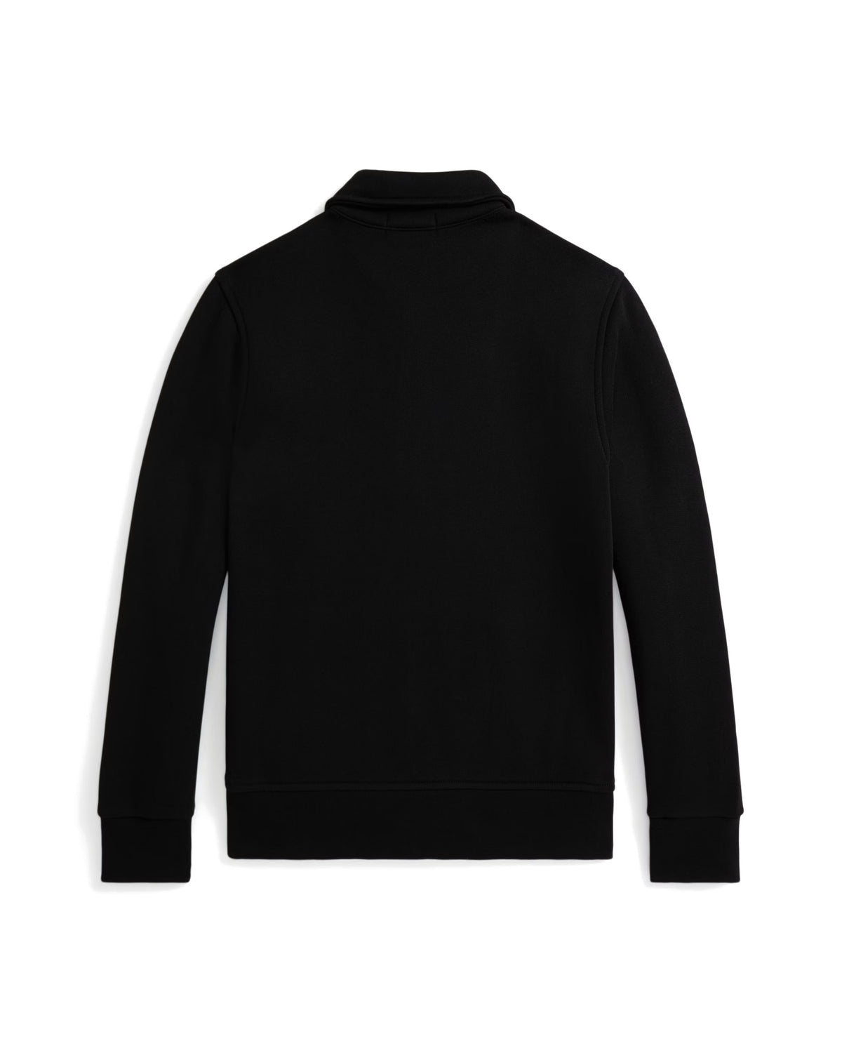 Polo Ralph Lauren Felpa nera con colletto e mezza zip