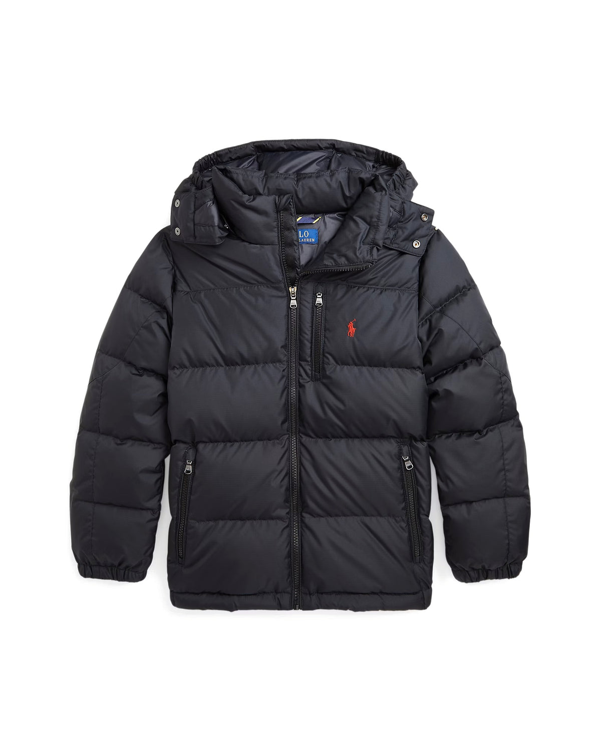 Polo Ralph Lauren Piumino Gorham nero opaco con cappuccio