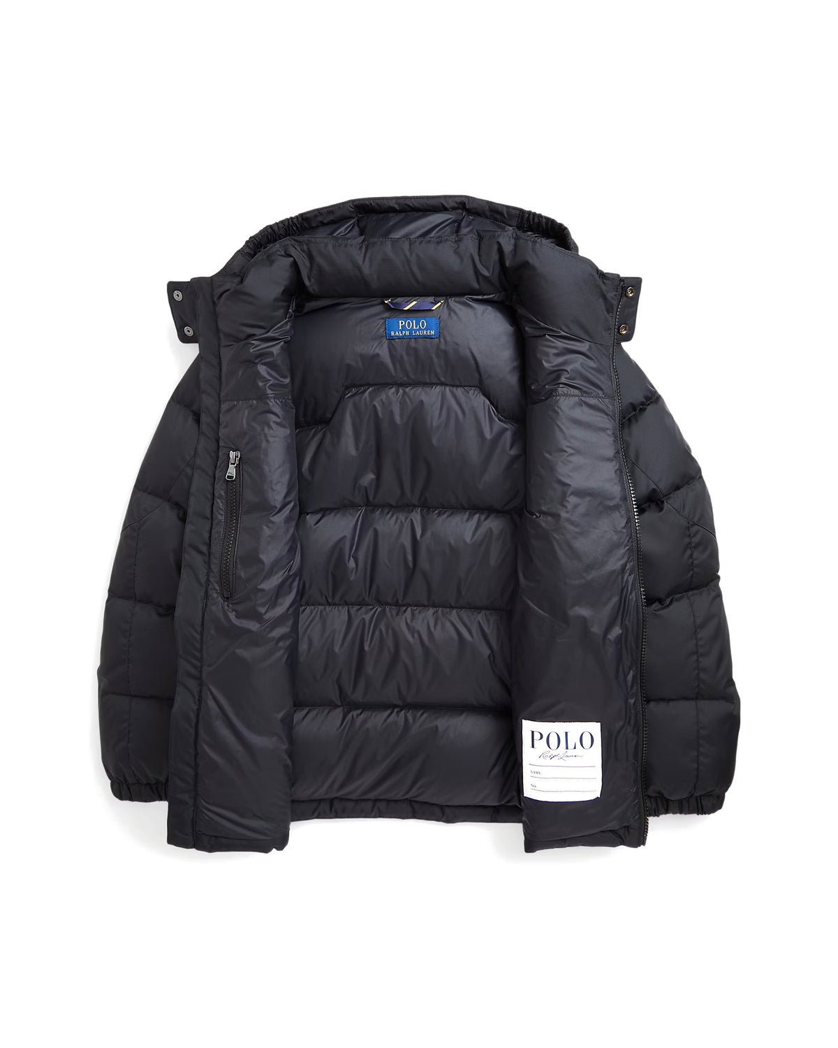 Polo Ralph Lauren Piumino Gorham nero opaco con cappuccio