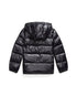 Polo Ralph Lauren Piumino Gorham nero lucido con cappuccio