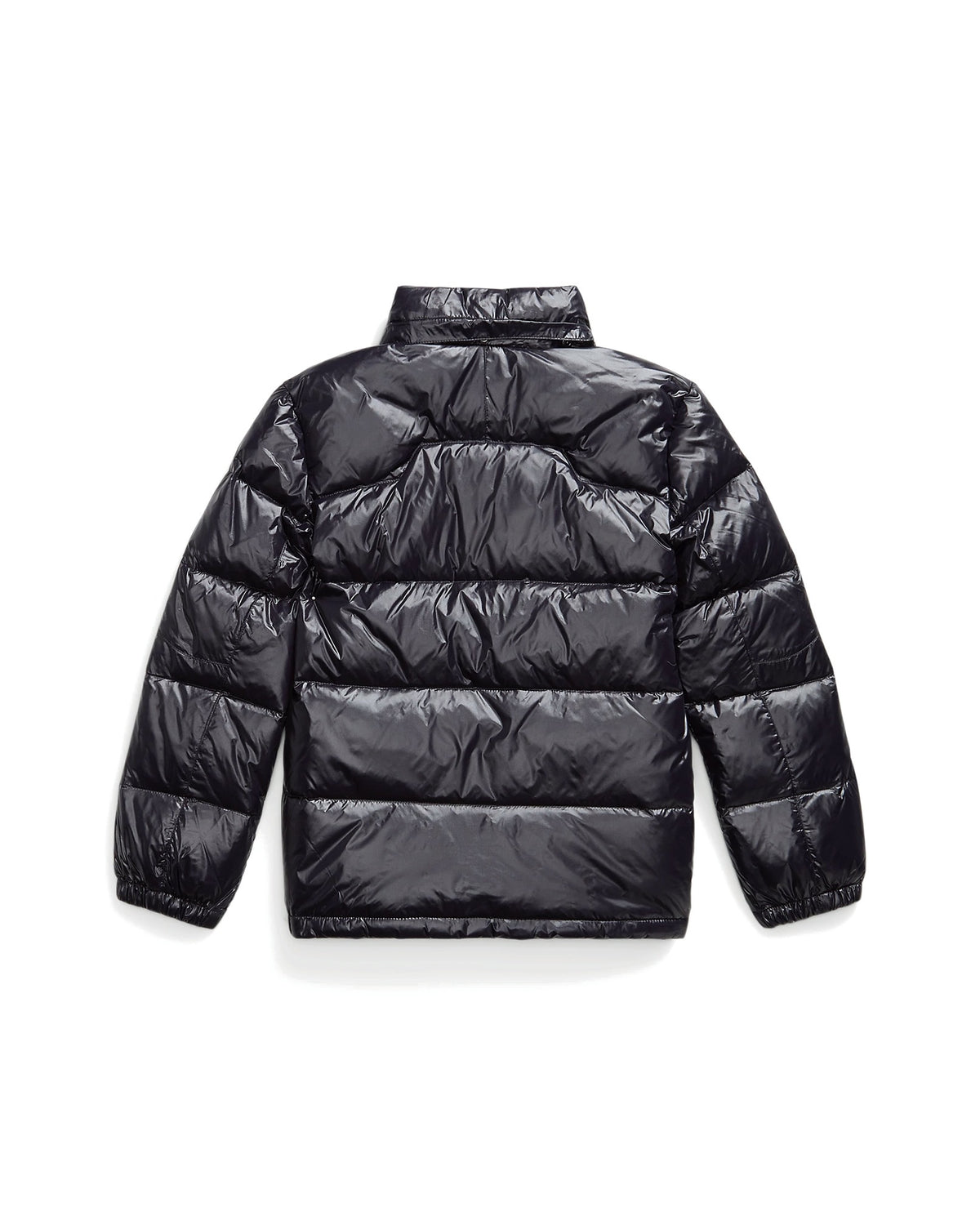 Polo Ralph Lauren Piumino Gorham nero lucido con cappuccio