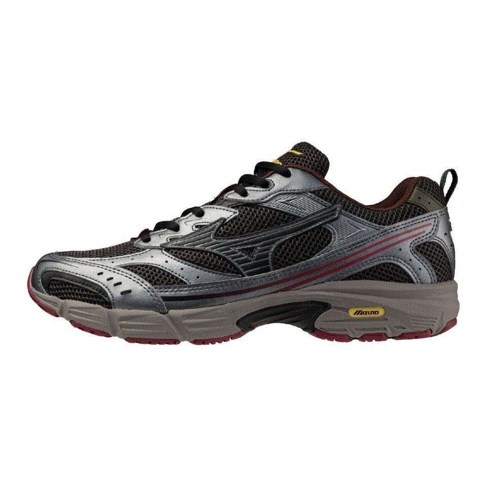Mizuno MXR sneakers tela antracite con dettagli grigi e cacao
