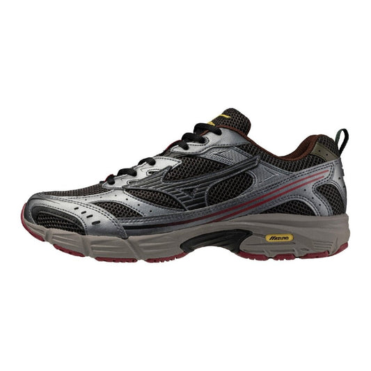 Mizuno MXR sneakers tela antracite con dettagli grigi e cacao
