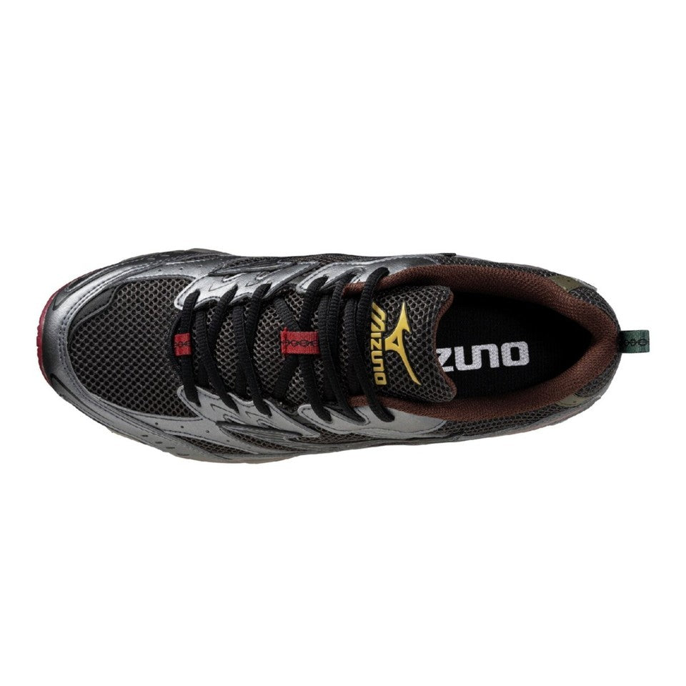 Mizuno MXR sneakers tela antracite con dettagli grigi e cacao