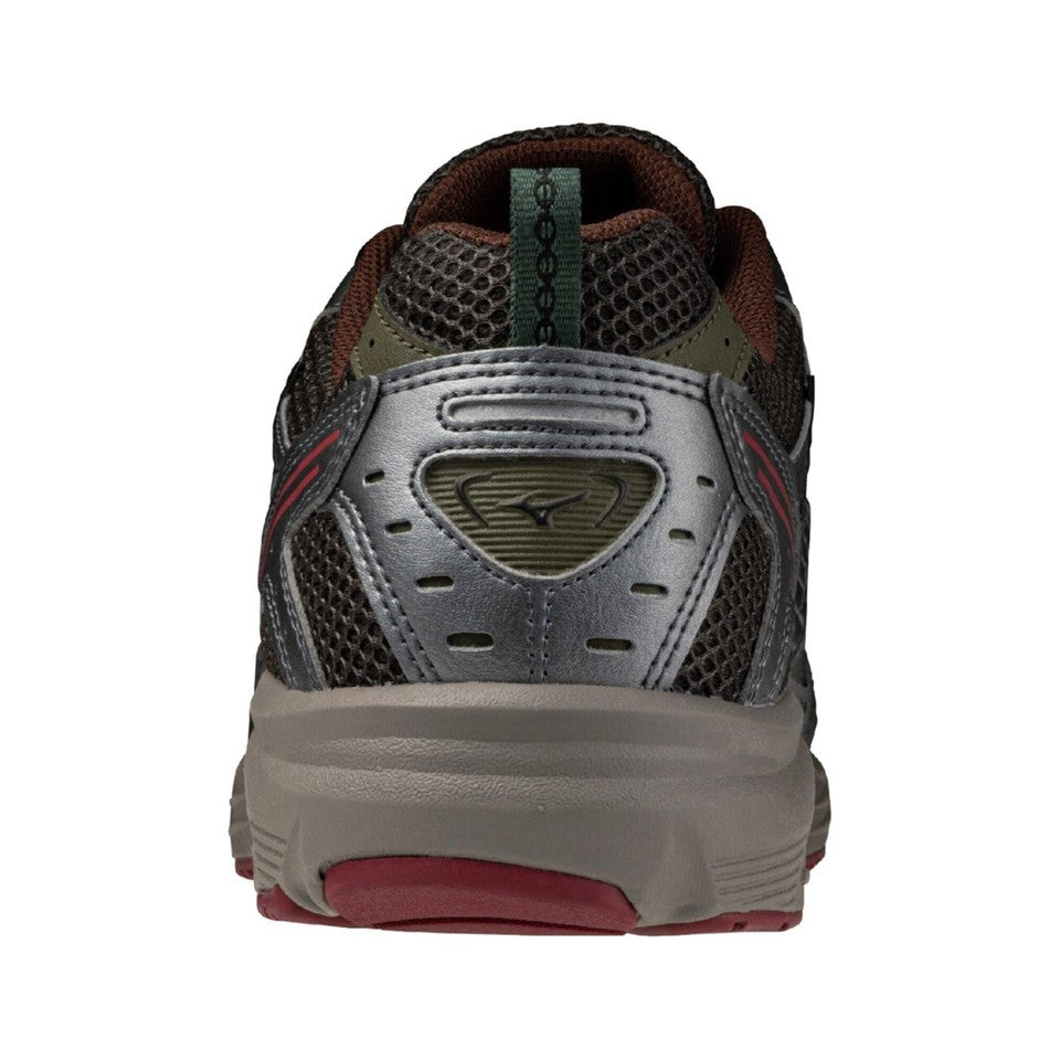 Mizuno MXR sneakers tela antracite con dettagli grigi e cacao