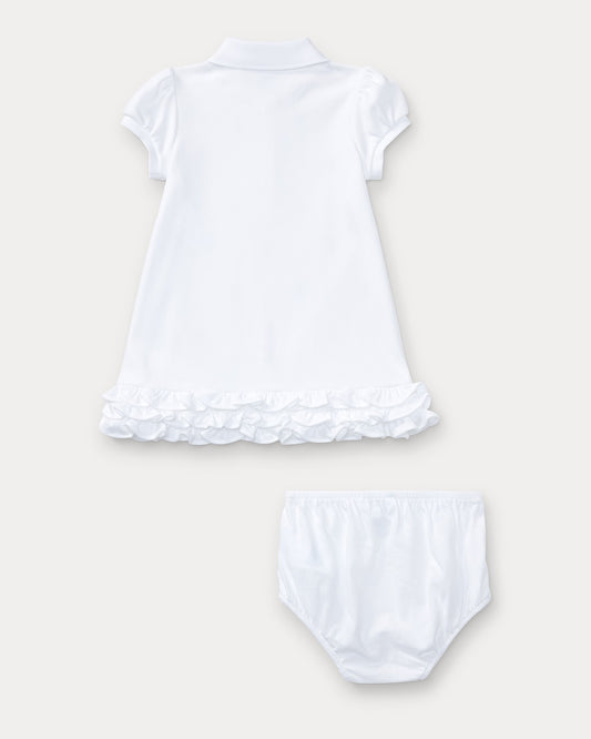 Polo Ralph Lauren abito con volant e culotte