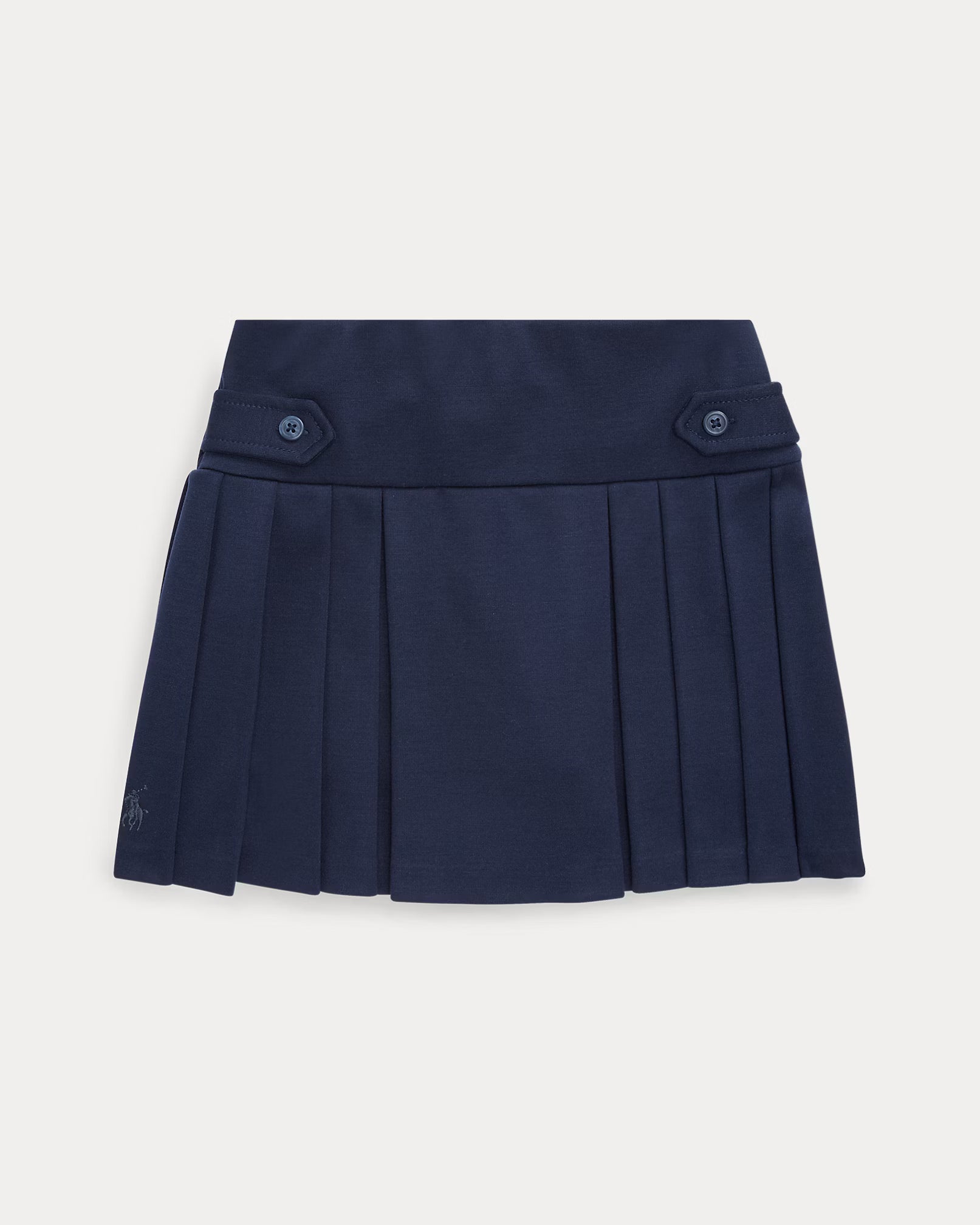 Polo Ralph Lauren gonna in tessuto ponte a pieghe