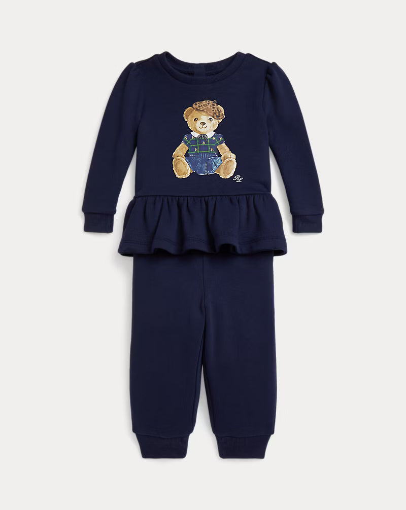 Polo Ralph Lauren Felpa Polo Bear e pantaloni