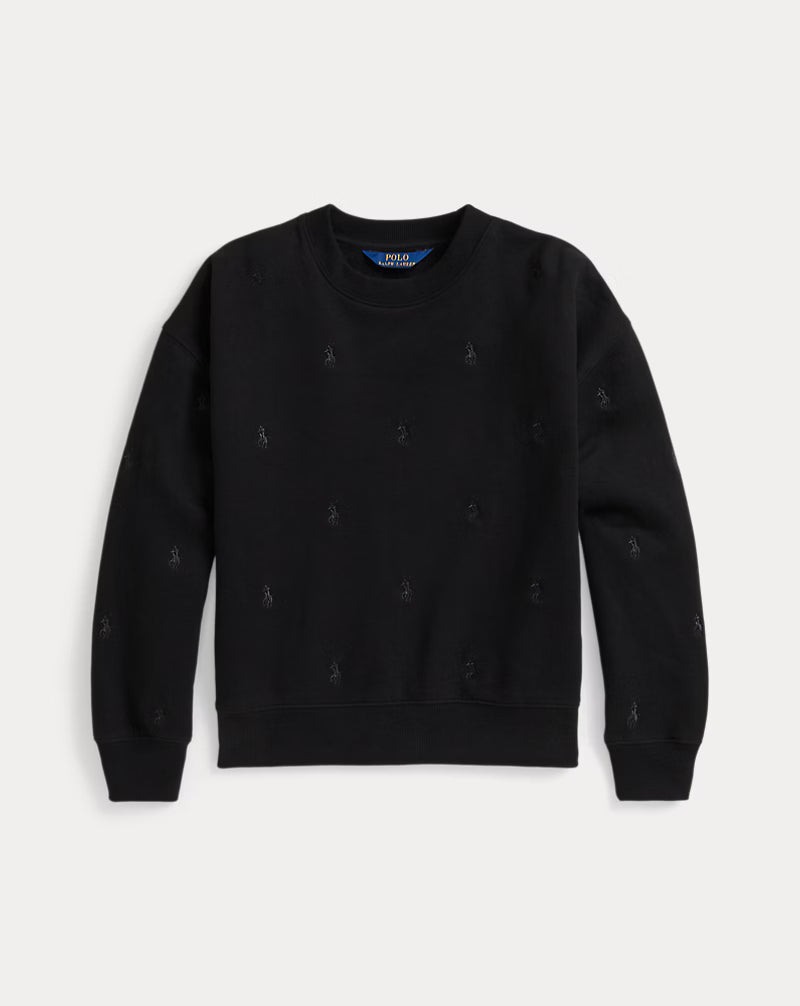Polo Ralph Lauren Felpa con pony Polo nera