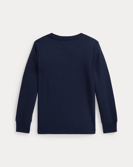 Polo Ralph Lauren Maglietta Bear a maniche lunghe bianca