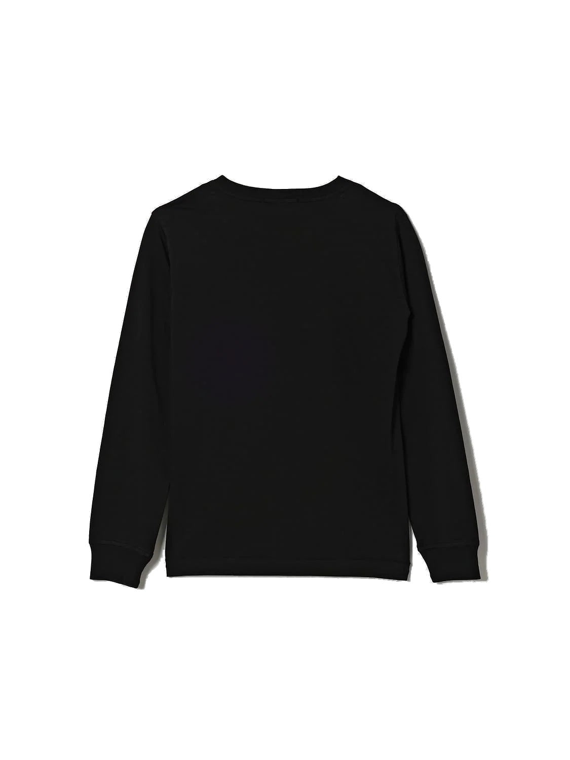 Stone Island T-shirt nera a manica lunga con badge Compass - retro