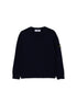 Stone Island Maglione girocollo blu in cotone con badge Compass