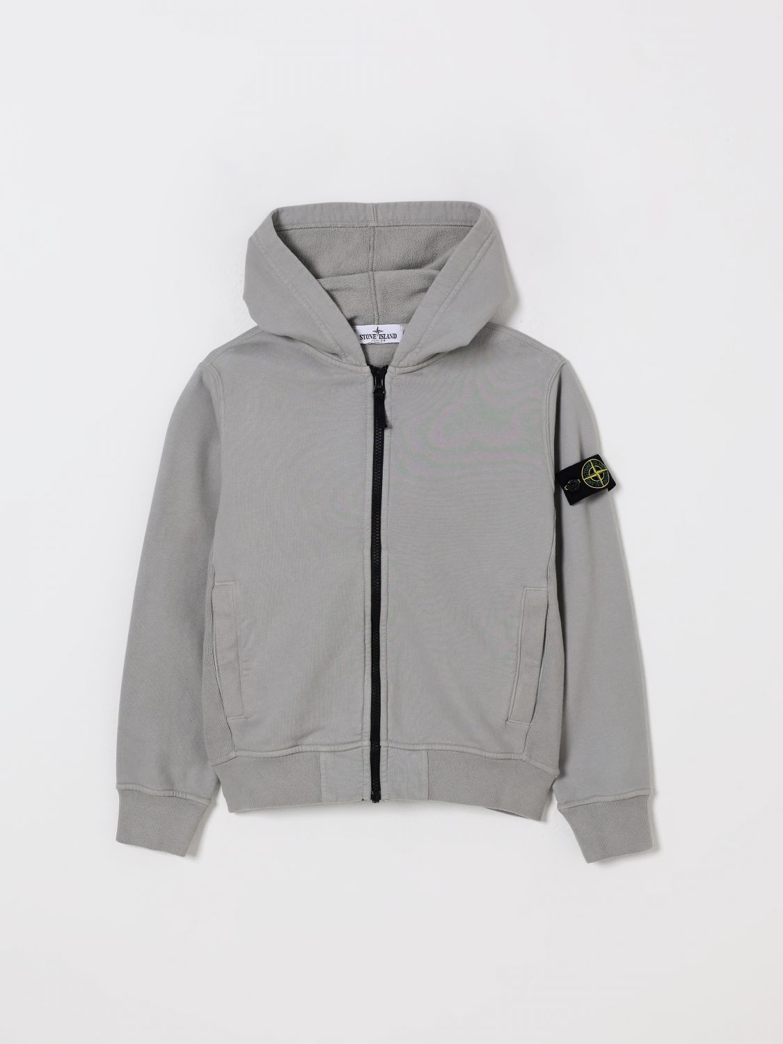 Stone Island Felpa con zip grigia