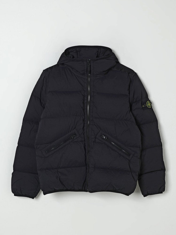 Stone Island piumino nero con cappuccio