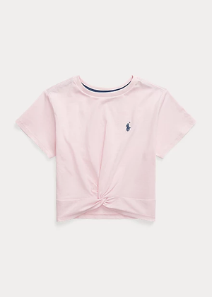 Polo Ralph Lauren t-shirt rosa con nodo sul fondo | Al Monello - Barbieri