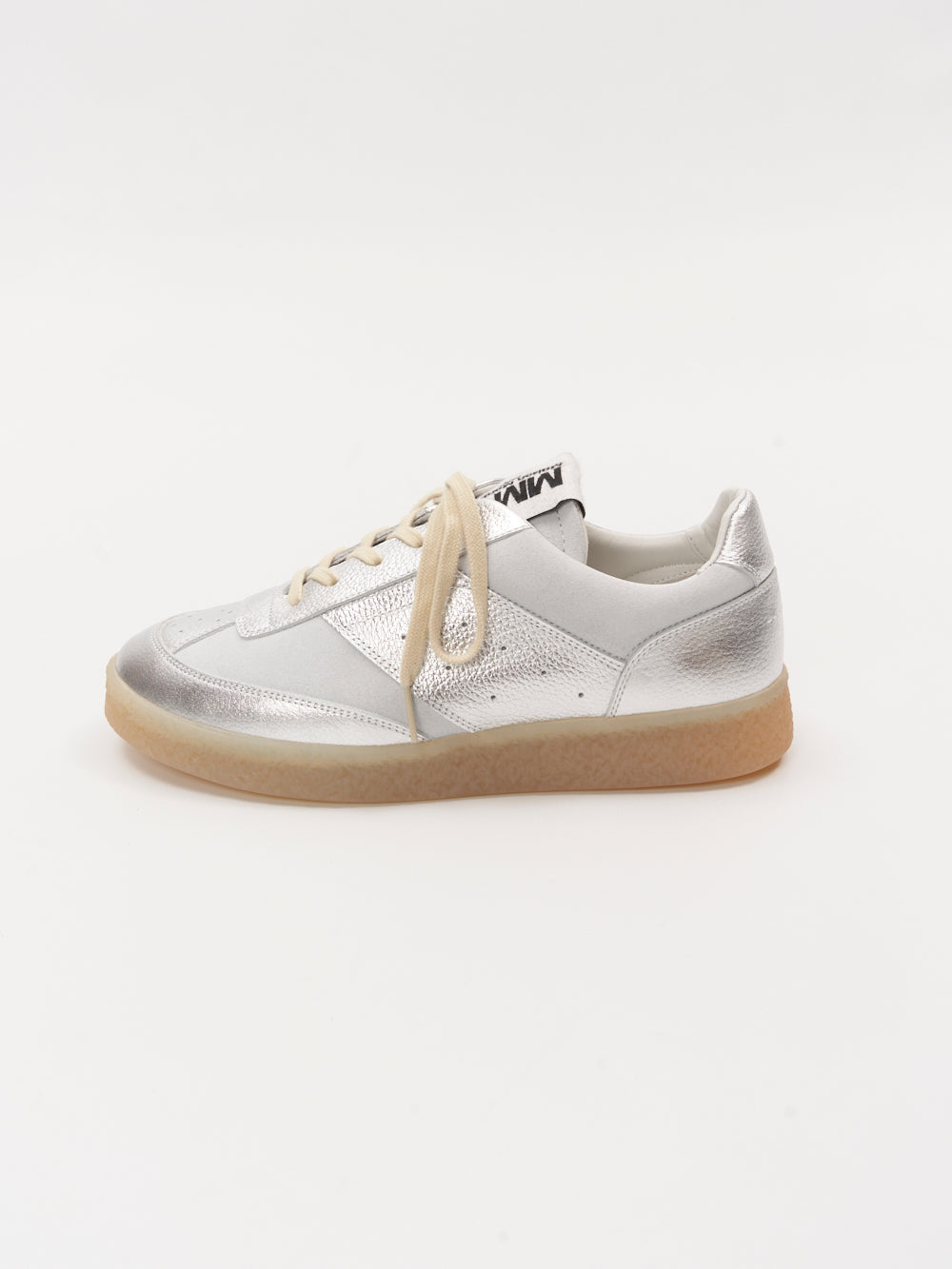 MM6 sneakers bianche con bande argento | Al Monello - Barbieri